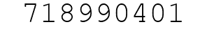 Number 718990401.
