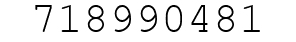 Number 718990481.