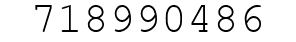 Number 718990486.