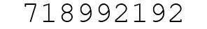 Number 718992192.