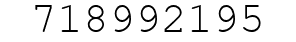 Number 718992195.