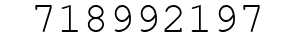 Number 718992197.