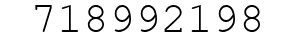 Number 718992198.