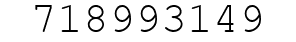 Number 718993149.