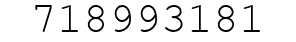 Number 718993181.