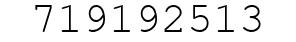 Number 719192513.