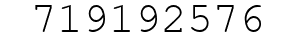 Number 719192576.