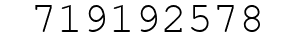 Number 719192578.