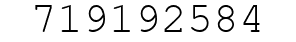 Number 719192584.