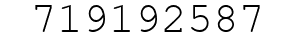 Number 719192587.