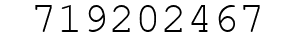 Number 719202467.