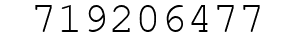 Number 719206477.