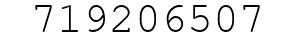 Number 719206507.
