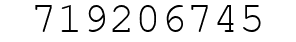 Number 719206745.