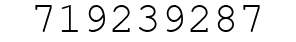 Number 719239287.