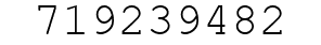Number 719239482.