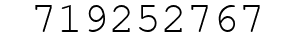 Number 719252767.