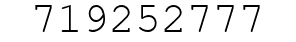 Number 719252777.