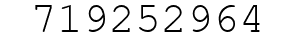 Number 719252964.