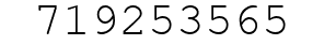 Number 719253565.