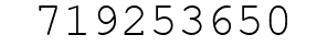 Number 719253650.