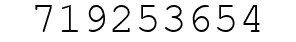 Number 719253654.