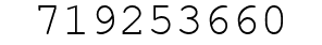 Number 719253660.