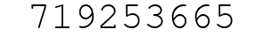 Number 719253665.