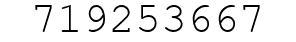 Number 719253667.
