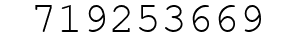 Number 719253669.