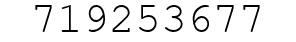 Number 719253677.
