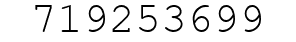 Number 719253699.