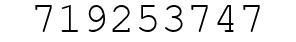 Number 719253747.