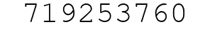 Number 719253760.