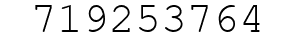 Number 719253764.