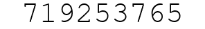 Number 719253765.