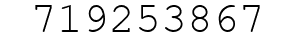 Number 719253867.