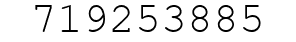 Number 719253885.
