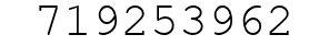 Number 719253962.
