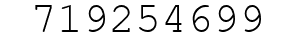 Number 719254699.