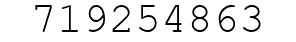 Number 719254863.
