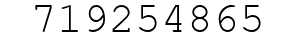 Number 719254865.