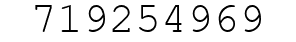 Number 719254969.