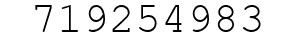 Number 719254983.