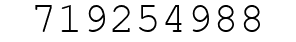 Number 719254988.