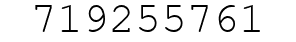 Number 719255761.