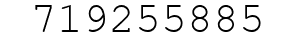 Number 719255885.