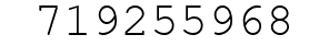 Number 719255968.