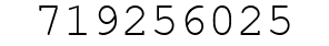 Number 719256025.