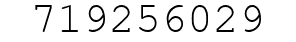 Number 719256029.